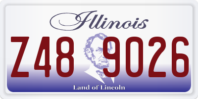 IL license plate Z489026