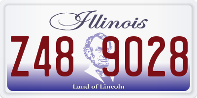 IL license plate Z489028
