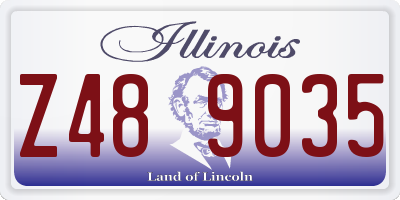 IL license plate Z489035