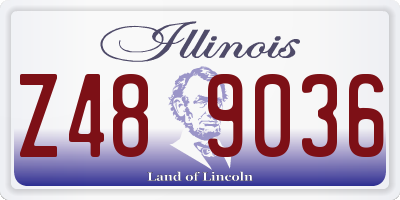 IL license plate Z489036