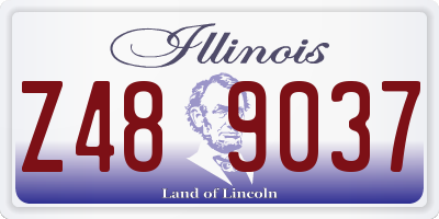 IL license plate Z489037