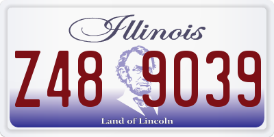 IL license plate Z489039