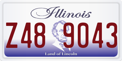 IL license plate Z489043