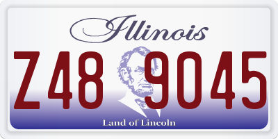 IL license plate Z489045