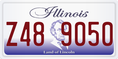 IL license plate Z489050