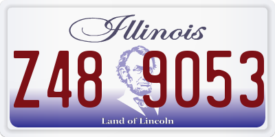 IL license plate Z489053