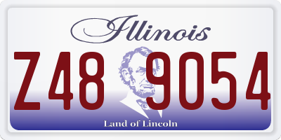 IL license plate Z489054