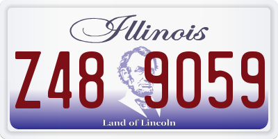 IL license plate Z489059