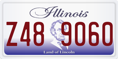 IL license plate Z489060