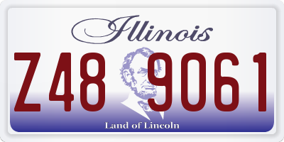 IL license plate Z489061