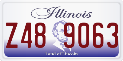 IL license plate Z489063