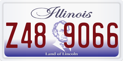 IL license plate Z489066