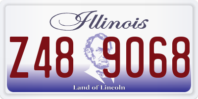 IL license plate Z489068