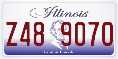 IL license plate Z489070