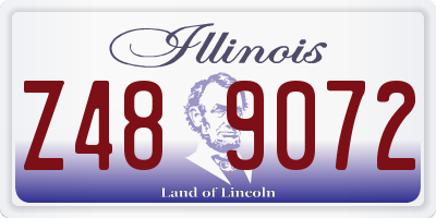 IL license plate Z489072