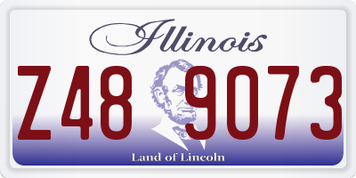 IL license plate Z489073