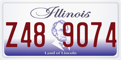 IL license plate Z489074