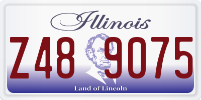 IL license plate Z489075