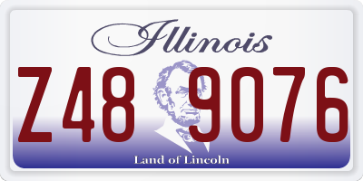 IL license plate Z489076