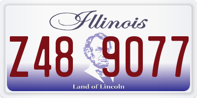 IL license plate Z489077
