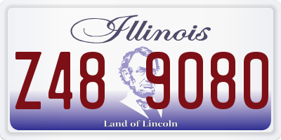 IL license plate Z489080