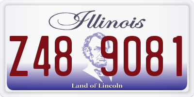 IL license plate Z489081
