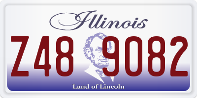 IL license plate Z489082