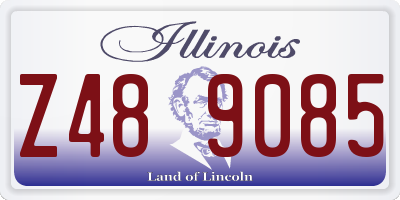 IL license plate Z489085