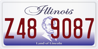 IL license plate Z489087