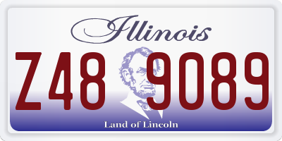 IL license plate Z489089