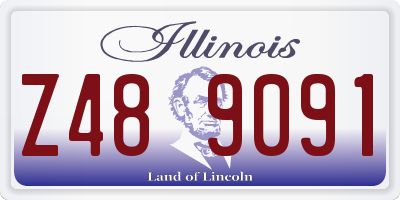 IL license plate Z489091