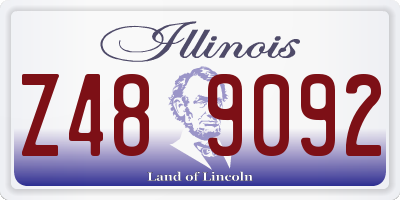 IL license plate Z489092