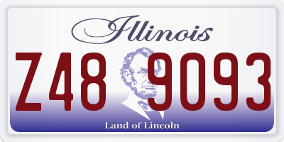 IL license plate Z489093