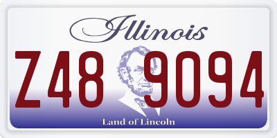 IL license plate Z489094