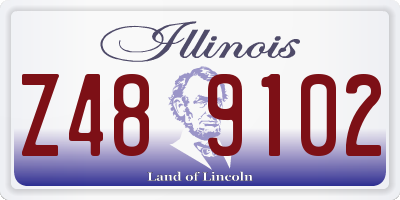 IL license plate Z489102