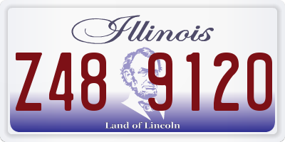 IL license plate Z489120