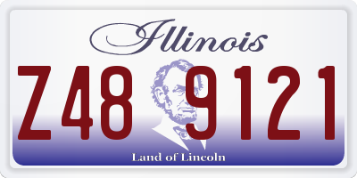 IL license plate Z489121