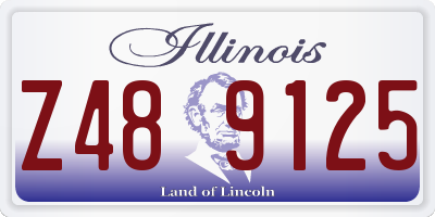 IL license plate Z489125