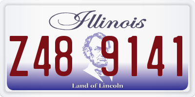 IL license plate Z489141
