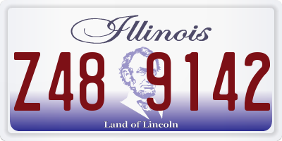 IL license plate Z489142
