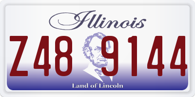 IL license plate Z489144
