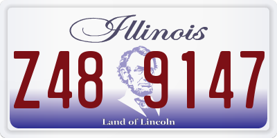 IL license plate Z489147