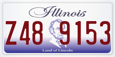 IL license plate Z489153