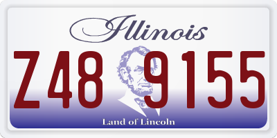IL license plate Z489155