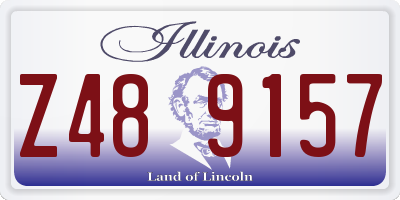 IL license plate Z489157