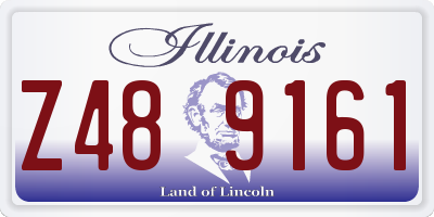 IL license plate Z489161