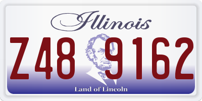 IL license plate Z489162