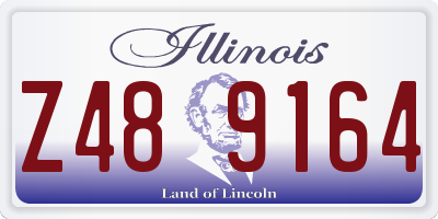 IL license plate Z489164