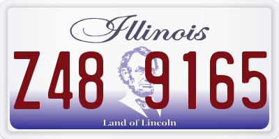 IL license plate Z489165