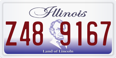 IL license plate Z489167
